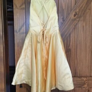 Vnaix yellow short formal dress